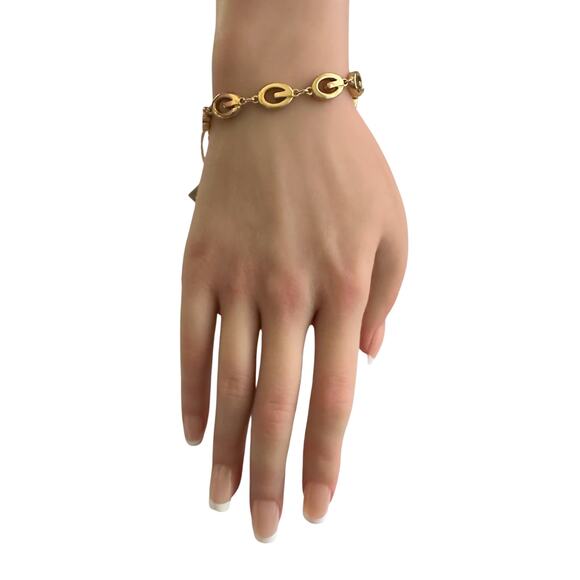 Givenchy G Link Gold Plate Bracelet - Picture 10 of 10